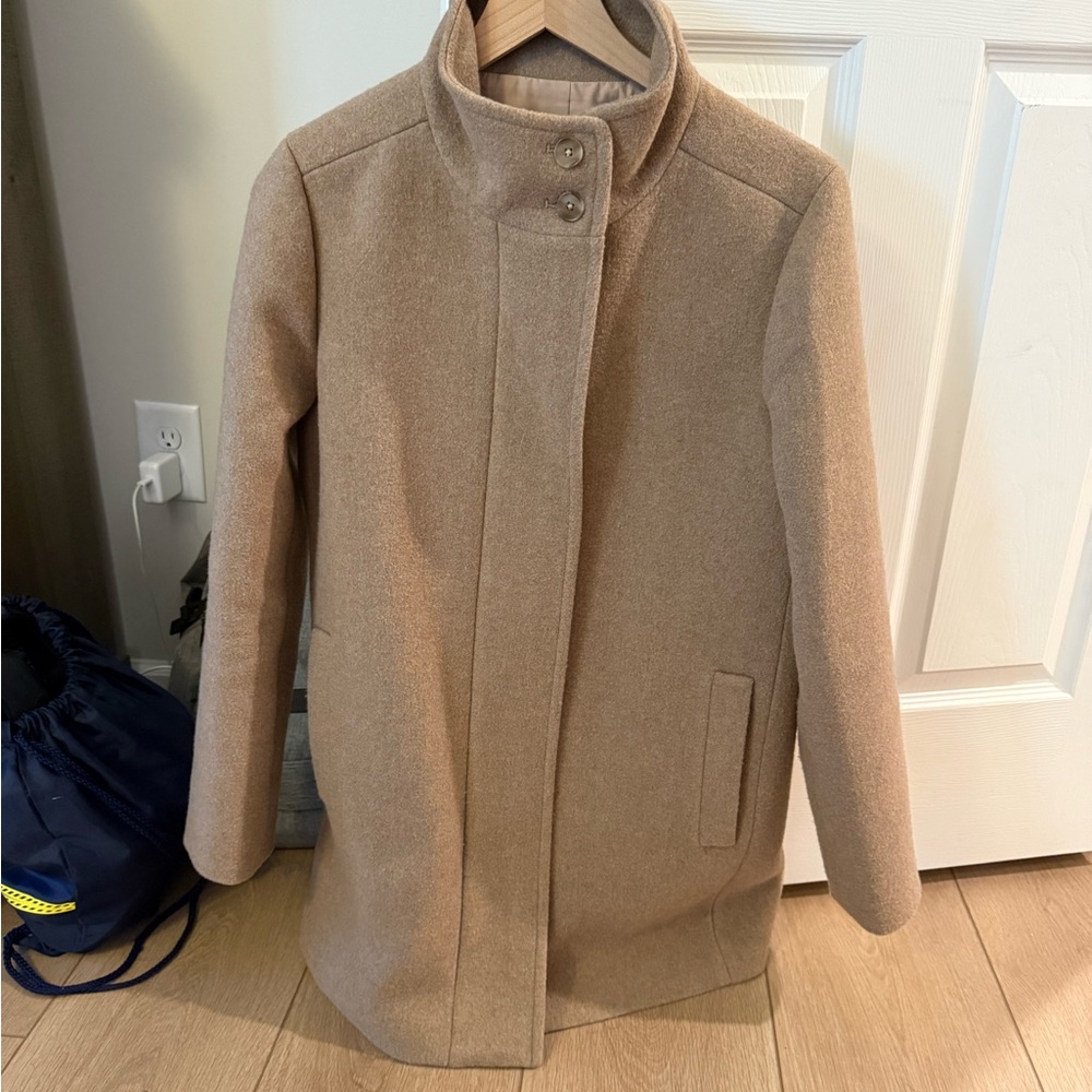 J. Crew Factory tan city coat